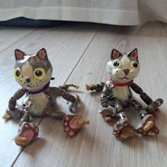 陶器 2体セット ゆらゆらネコ
