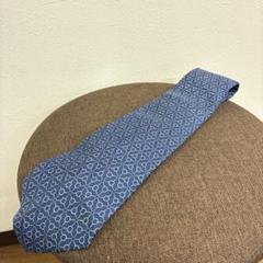 HERMES ネクタイ　青