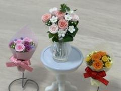ハンドメイド☆ミニチュア 花束 猫足テーブル まとめ売り