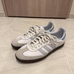 adidas スニーカー ホワイト/グレー/ブルー