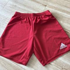 adidas 赤 ショートパンツ S - メルカリ