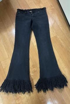hyde着系　goaフリンジフレアパンツ　ラルク 在庫一掃】 hyde着系 goaフリンジフレアパンツ パンツ ラルク