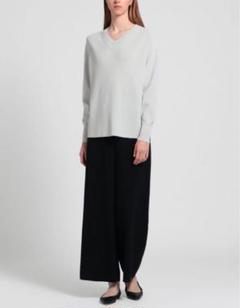 theory luxe 24SS ウォッシャブル Vネックニットグレー