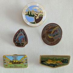 80s 90s ボーイスカウト 記念ピンバッジ 5点セット レア品 ビンテージ