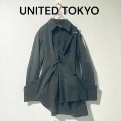 美品 UNITED TOKYO ユナイテッドトウキョウ デザイン シャツ 黒