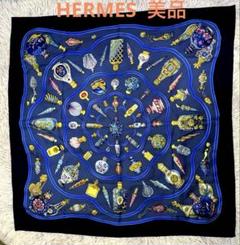 HERMES エルメスカレ90ビンテージ品 シルクスカーフ 香水柄 美品