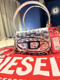 【正規品】DIESEL シルバーショルダーバッグ