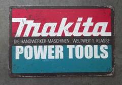 84 /送料込み※新品/レトロブリキ看板/アンティーク makita 1枚