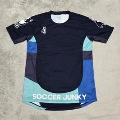 サッカージャンキー　プラシャツ　L　ネイビー　フットサル　Tシャツ