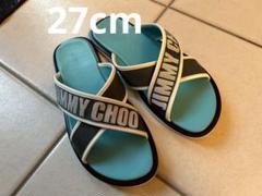 27cm 42サイズ ジミーチュウ 箱無し サンダル Jimmy choo 青