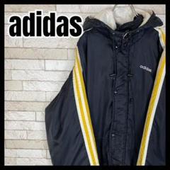 adidas ベンチコート 刺繍 ビッグロゴ スリーライン スポーツ ストリート