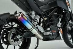 ストレイガ　チタンエキパイ　KTM duke200 200デューク用　限定大特価 KTM NGC JAPAN ジャパン DUKE 200 ストレイガ リトミックチタン