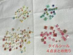 ブロックシール4点まとめ売り　キャラクターシール　　平成レトロ