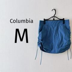 02110 Columbia 青 ラウンドヘム パンツスカート M ブルー