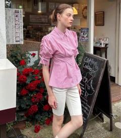 【新品未使用】 キャンディパフスリーブシャツ　POPPY IMG_5439_720x.jpg?v=1722336393