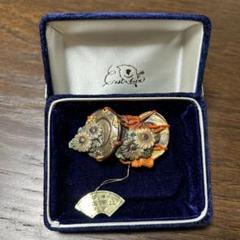 トシカネ(俊兼)ジュエリー カフス 俊兼刻印有り プードル 貴重】トシカネ 花柄ブローチ(俊兼ジュエリー) - メルカリ
