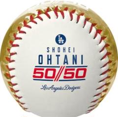 大谷翔平 50/50達成記念 プリントサイン入りボール 青/ブルー ドジャース レアなブルーバージョン！大谷翔平 LA ドジャース 50/50 達成