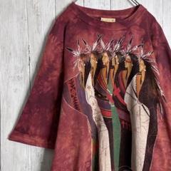 【入手困難】～00s THE MOUNTAIN エスニック 民族 Tシャツ