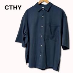 CTHY　Sサイズ　ポリストレッチビッグポケットサイドスリットシャツ　匿名配送