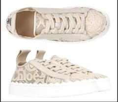 Chloe クロエ レース製 Lauren スニーカー38