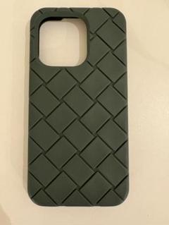 美品Bottega Veneta グリーン iPhoneケース　包装紙付き