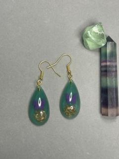 蝶々と薔薇ピアス