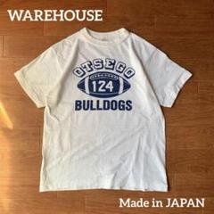 WAREHOUSE 染み込みプリントシングルステッチ Tシャツ