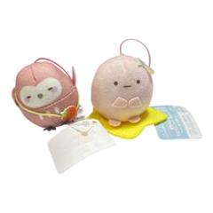 すみっコぐらし　トマトポシェット　ちびマスコット　ふくろう たぴおか