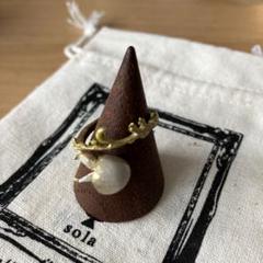 ハンドメイド クラゲと夜空の指輪