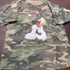 迷彩柄 キャラクター Tシャツ　隣人13号　90s 古着　ヴィンテージ