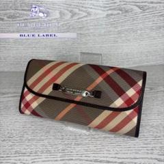 極美品　Burberry ブルーレーベル　長財布　二つ折り　S8038