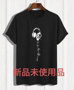 Music is lifeロゴ入りTシャツ　メンズ　ブラック　Ｌサイズ　新品のサムネイル