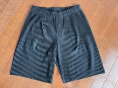 未使用　Haatイッセイミヤケキュロット　ハーフパンツ　ブルー　サイズ2 シルク pr14080031-1.jpg