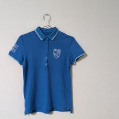 23区GOLF　ニジュウサンク　レディース　ゴルフウェア　半袖　ポロシャツ　水色