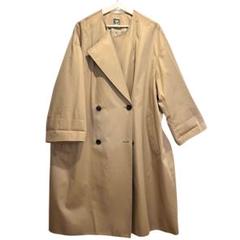 ドゥーズィエムクラス　ノーカラーオーバーコート　ベージュ DEUXIEME CLASSE - レア✨新品✨ギャバノーカラーコート✨の通販