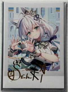 ホロライブ 白上フブキ 夏の推し活フェア& 2023 箔押しチェキ風カード ホロライブ 白上フブキ 夏の推し活フェア& 2023 箔押しチェキ風