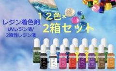 BONSKY UVレジン着色剤 12 色セット 10ml 2箱セット