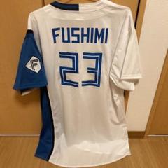 日本ハムファイターズ　ホームユニフォーム　伏見選手　Ｌサイズ　未使用・美品 practice-replica-uniform-blank