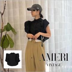 完売品⭐︎未使用新品Ameri アメリ2025ss ペタルスリーブブラウス 黒 完売品⭐︎未使用新品Ameri アメリ2025ss ペタルスリーブ
