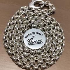 GUCCI グッチ クラシック ロゴ コイン ネックレス シルバー GUCCI グッチ コイン ネックレス サークルロゴ シルバー