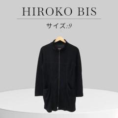 HIROKO BIS ヒロコビス ノーカラージャケット ハイネック ブラック 9