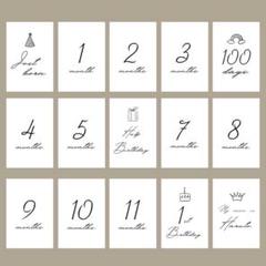 マンスリーカードjustborn 1〜11months 1year100days - メルカリ