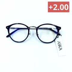 ASKA 老眼鏡　リーディンググラス　ブラックL　+2.00 2025年最新】ASKA老眼鏡の人気アイテム - メルカリ