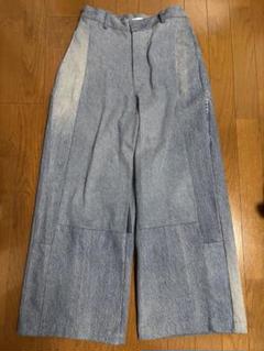 SEEALLワイドデニム 一点物