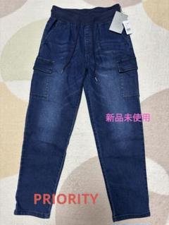 PRIORITY プライオリティ　ストレッチデニム　リラックスカーゴ