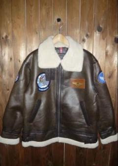 ジャケット・アウター ALPHA-PATCHED B-3 FAKE MOUNTON JACKET ALPHA-PATCHED B-3 FAKE MOUNTON JACKET