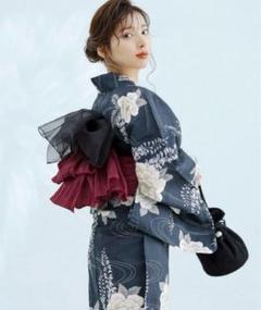Dita 浴衣 凪の藤ながれ オーガンジー兵児帯付き - メルカリ