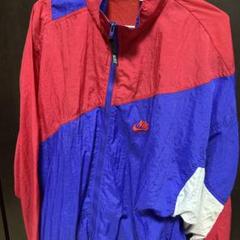 Nike ナイロンジャケット レッド/ブルー　90s
