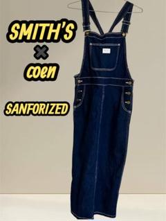 SMITH'S×coen ヴィンテージ系サロペットデニムワンピース Lサイズ