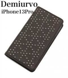 【新品未使用】DEMIU ブラックスタッズiPhone13PRO デミウルーボ 新品未使用】DEMIU ブラックスタッズiPhone13PRO デミウルーボ